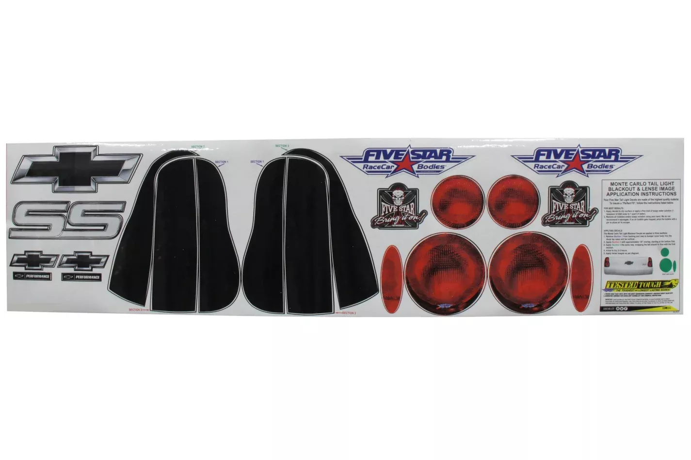 00 M/C Tailight Decals