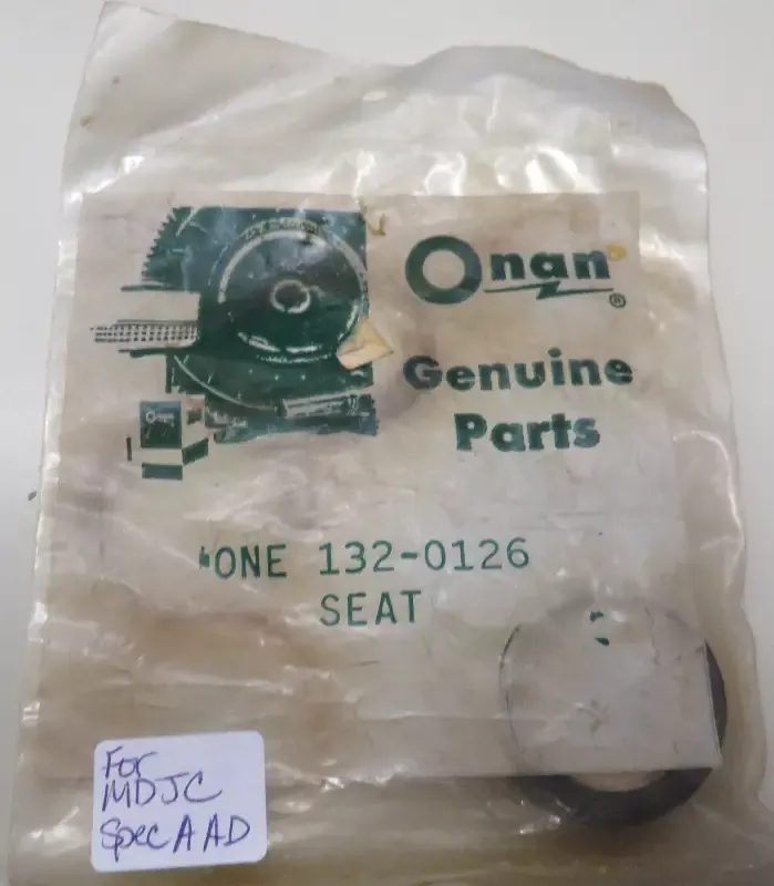 132-0126 Onan Seat OBSOLETE for MDJC Spec A AD 12/10/2024 THIS PART IS IN STOCK 12/10/2024