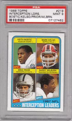 1988 Topps Interception Leaders