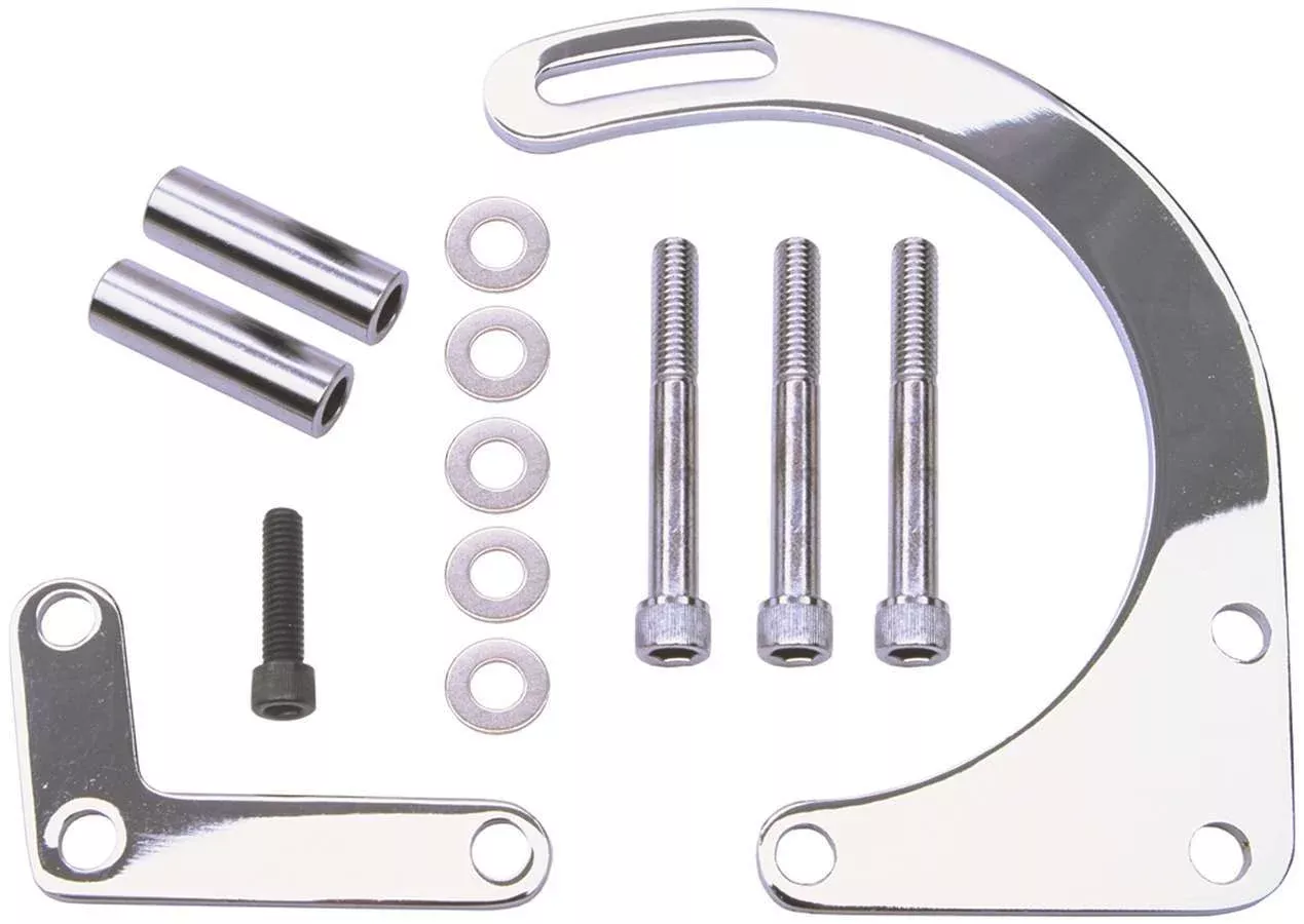 2pc. Lower Alt. Bracket Chrome