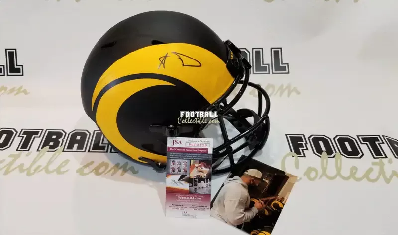 Aaron Donald Autographed Los Angeles Rams Eclipse Helmet