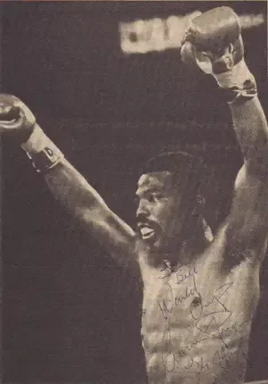 Aaron Pryor Autographed Tear Sheet