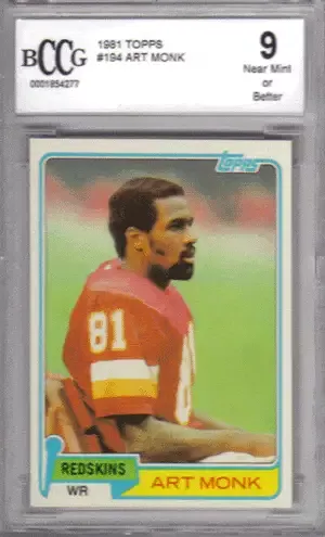 Art Monk 1981 Rookie Card