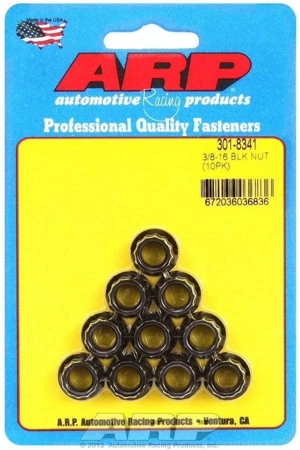 Auto Racing Products - 3/8-16 12pt. Nuts (10)