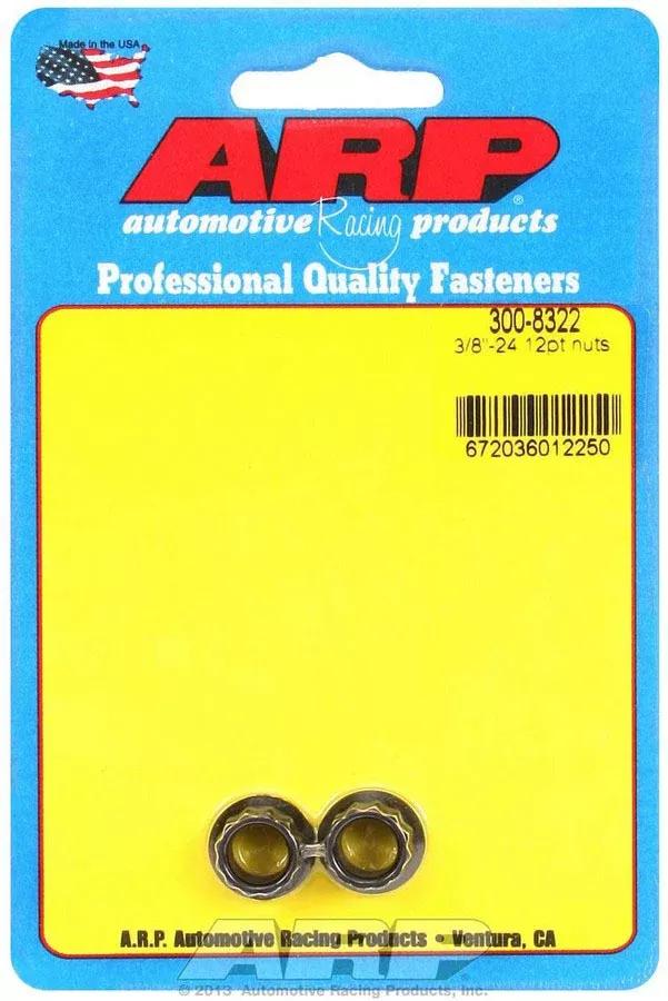 Auto Racing Products - 3/8-24 12pt. Nuts (2)