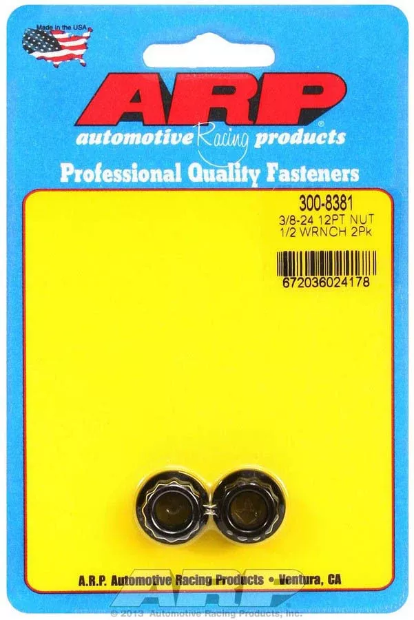 Auto Racing Products - 3/8-24 12pt. Nuts (2pk)