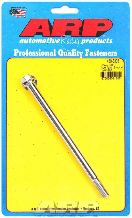 Auto Racing Products - Alternator Pivot Bolt Kit