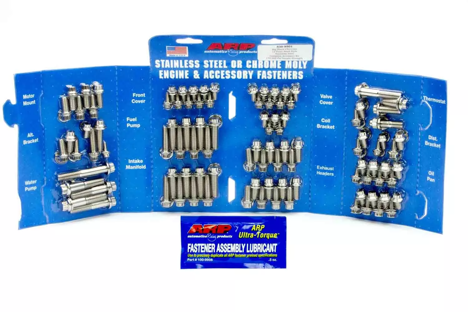 Auto Racing Products - BBC S/S Complete Engine Fastener Kit 12pt.
