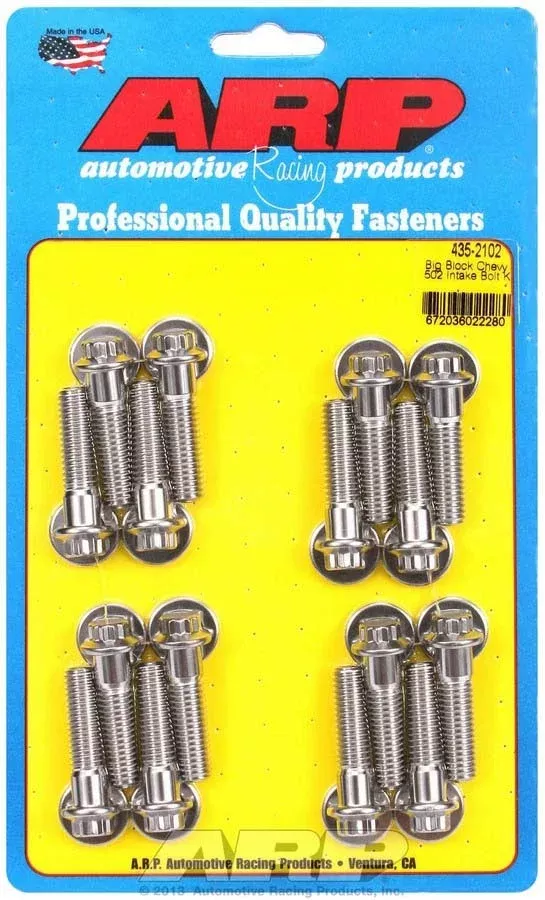 Auto Racing Products - BBC S/S Intake Bolt Kit 12pt.