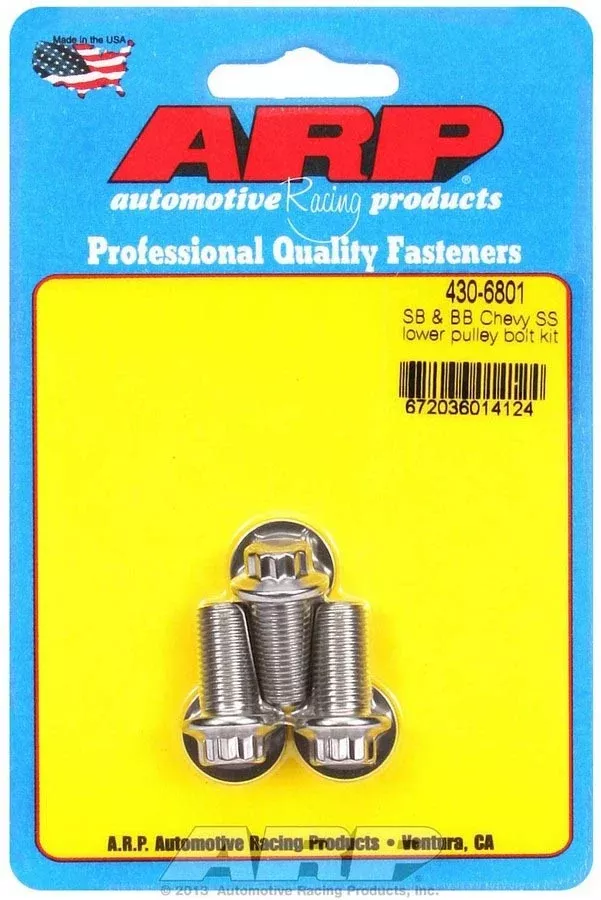 Auto Racing Products - Chevy S/S Lower Pulley Bolt Kit
