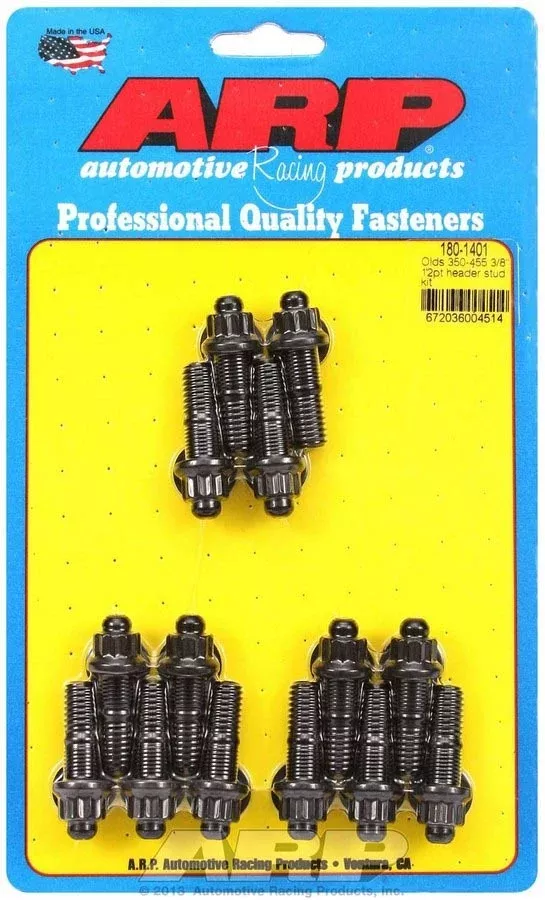 Auto Racing Products - Header Stud Kit - 12pt. Olds V8