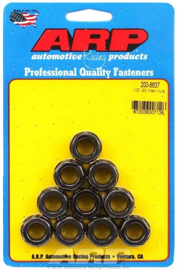 Auto Racing Products - Hex Nuts - 1/2-20 (10)
