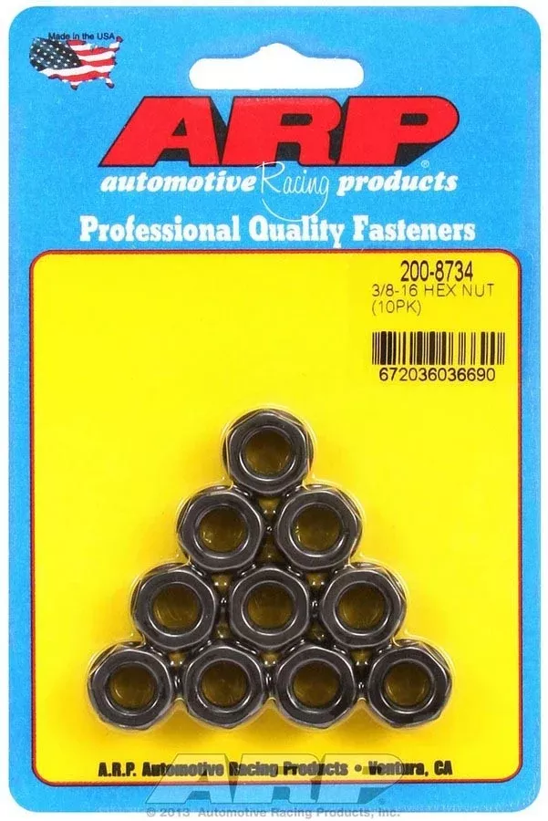 Auto Racing Products - Hex Nuts - 3/8-16 (10)