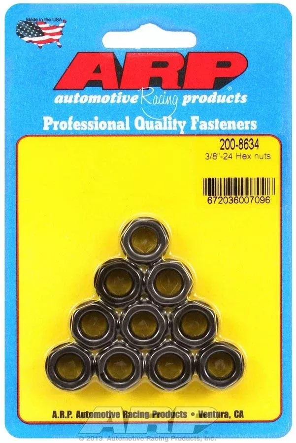 Auto Racing Products - Hex Nuts - 3/8-24 (10)