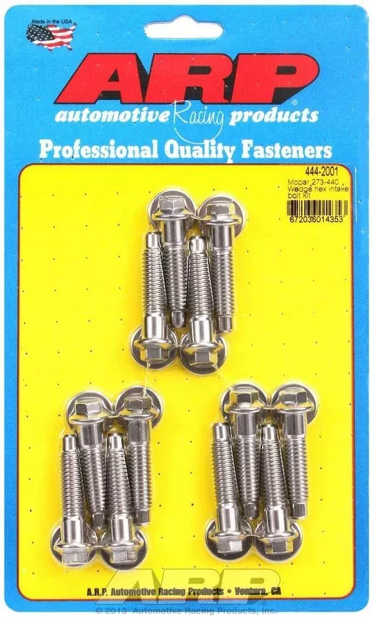 Auto Racing Products - Mopar Intake Bolt Kit 6pt.