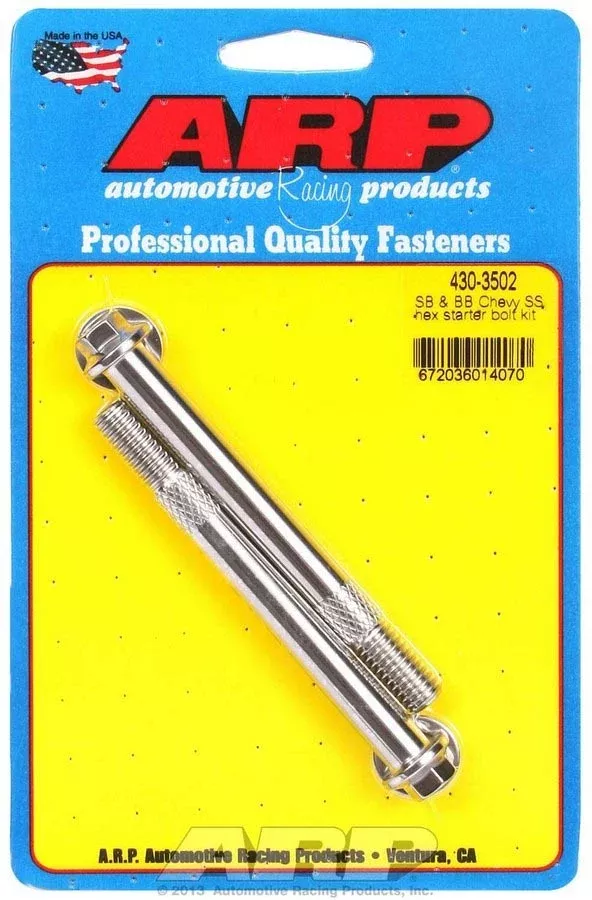 Auto Racing Products - S/S Starter Bolt Kit 6pt.