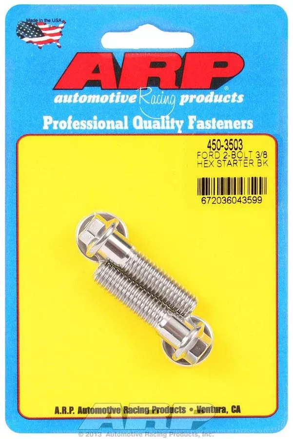 Auto Racing Products - Starter Bolt Kit SS Hex Ford
