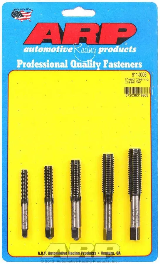 Auto Racing Products - Thread Cleaning Tap Set 5pc.