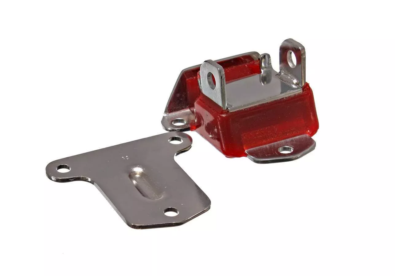 BBC Engine Motor Mount Chrome Finish Red Each