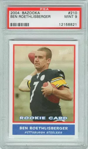 Ben Roethlisberger 2004 Bazooka Rookie Card