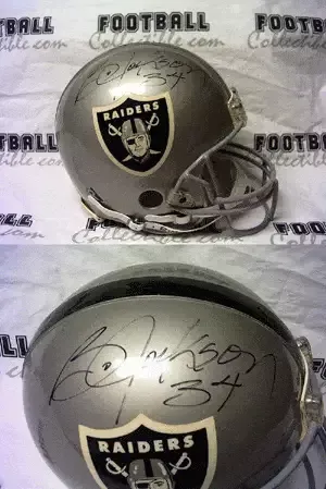 Bo Jackson Autographed Full Size Proline Helmet