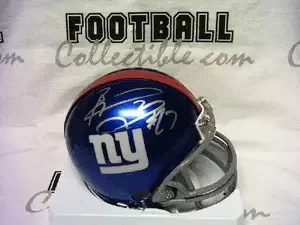 Brandon Jacobs Autographed Mini Helmet