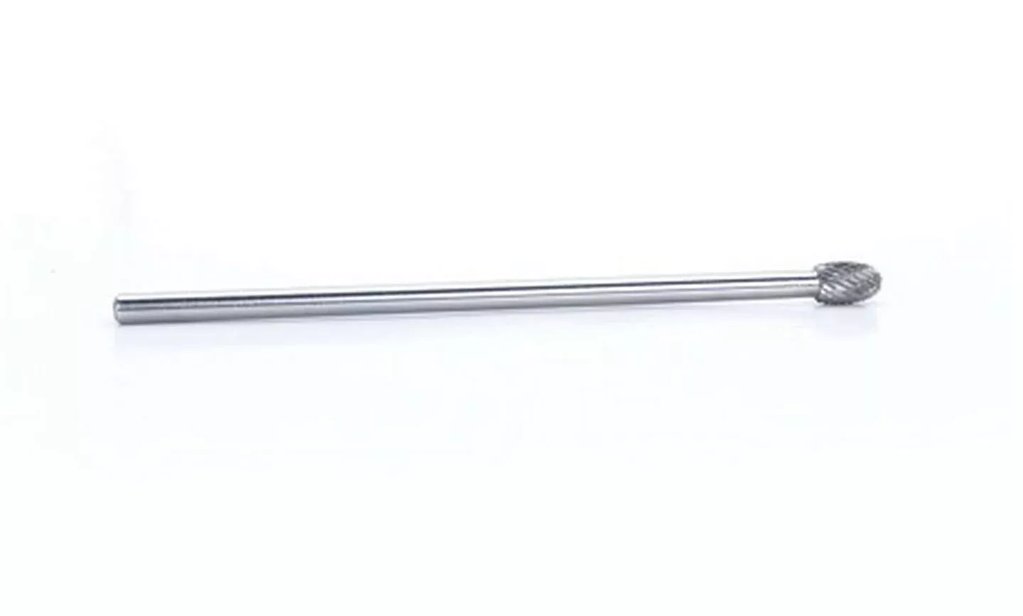 Carbide Burr - Dbl Cut Solid 3/8 Oval w/6in Shk