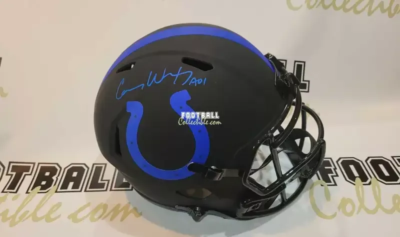 Carson Wentz Autographed Indianapolis Colts Eclipse Helmet
