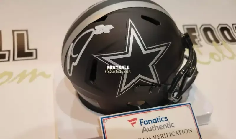 Cee Dee Lamb Autographed Dallas Cowboys Eclipse Mini Helmet