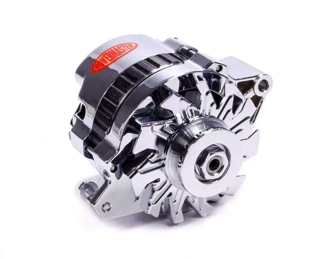 Chrome 105amp Small Delco Alternator 1 Wire