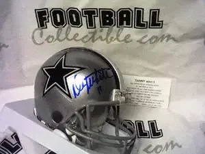 Danny White Autographed Cowboys Mini Helmet