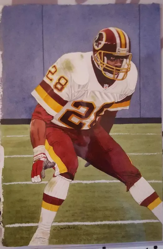 Darrell Green 10″ x 15″ Watercolor