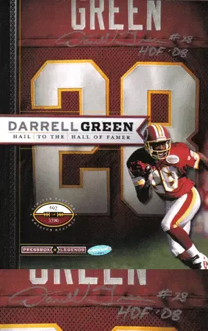 Darrell Green Autographed Hall of Fame Book