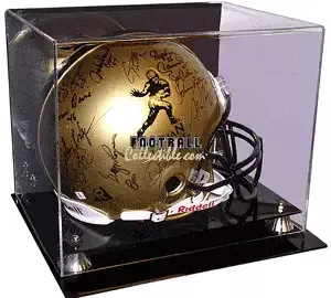 Deluxe Full Size Helmet Case with Gold Risers