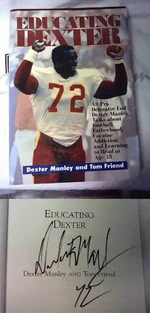 Dexter Manley Autographed Book