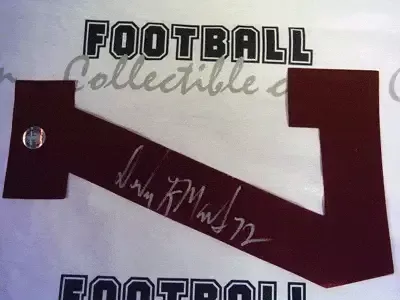 Dexter Manley Autographed Red Jersey Number