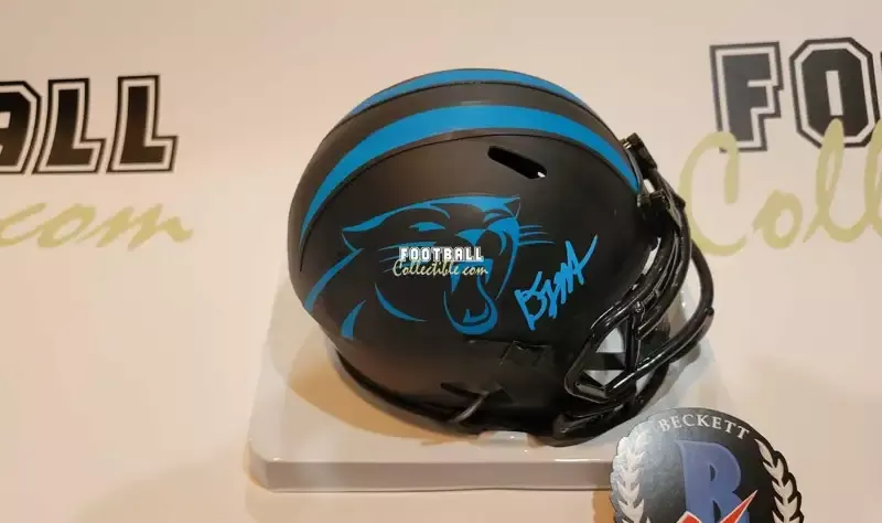DJ Moore Autographed Carolina Panthers Mini Helmet