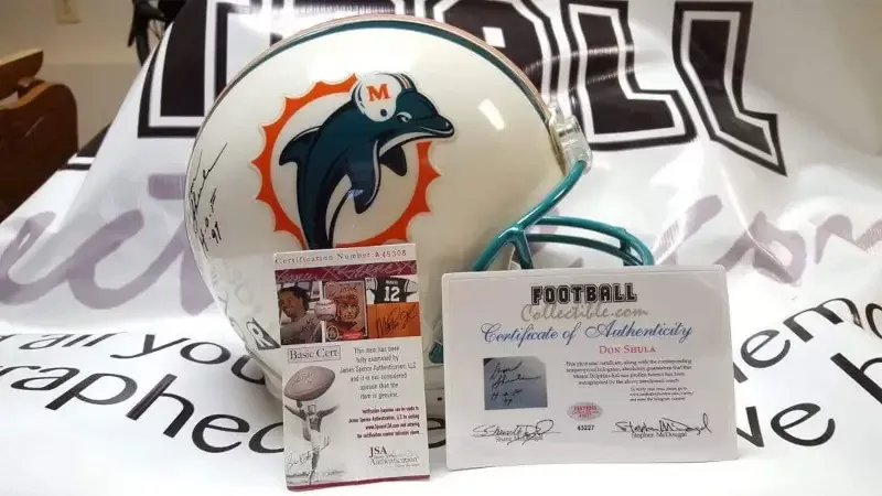 Don Shula Autographed Miami Dolphins Proline Helmet