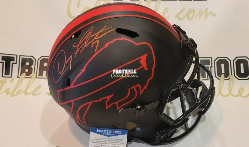 Doug Flutie Autographed Buffalo Bills Eclipse Helmet