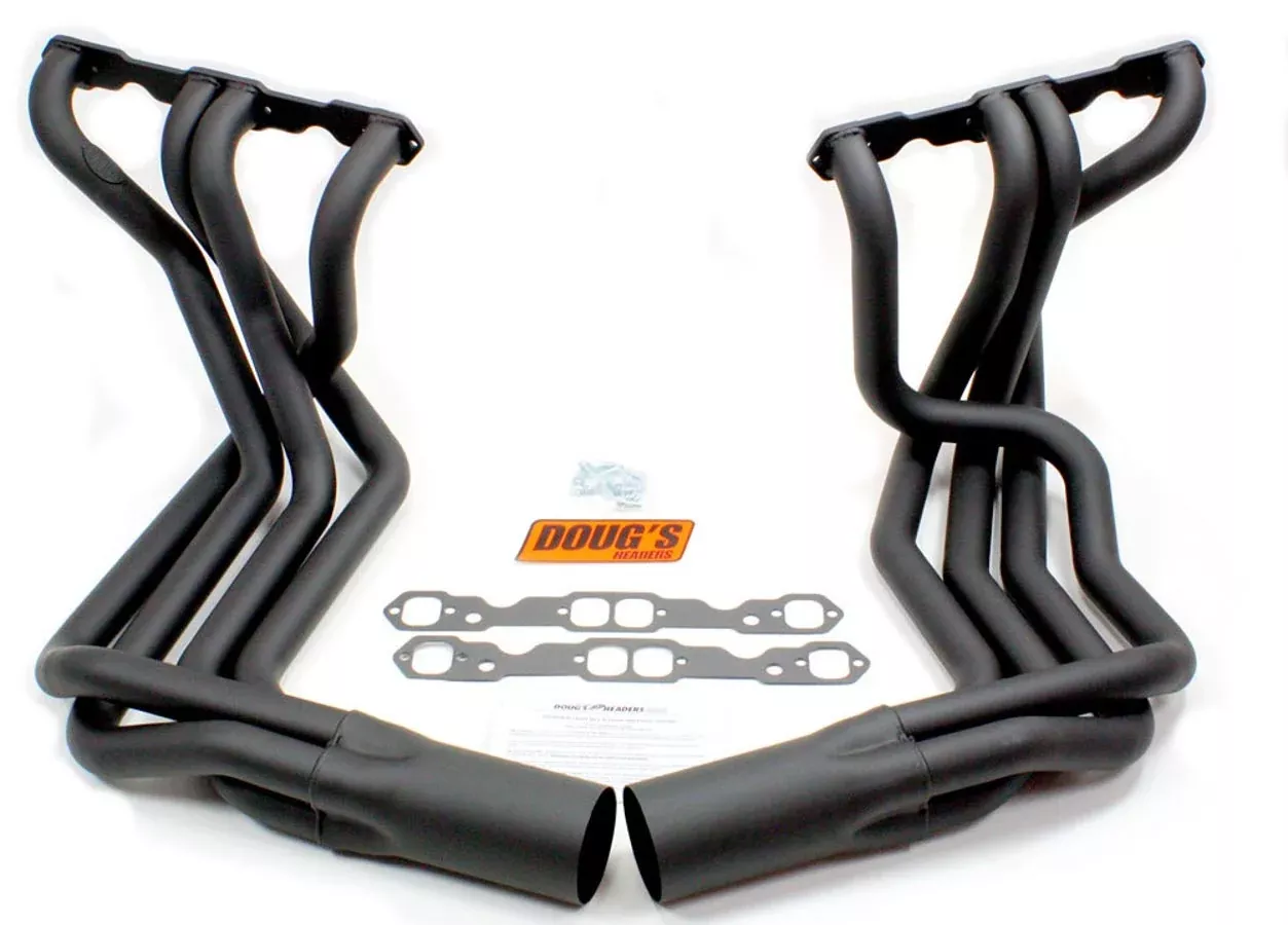 Doug's Headers - SBC Side Mount Headers - Black - 63-82 Vette