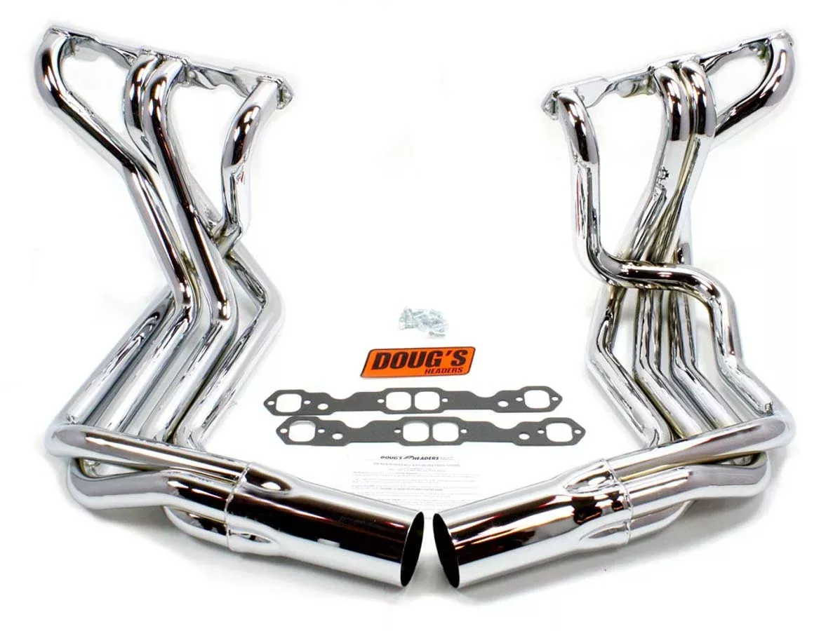 Doug's Headers - SBC Side Mount Headers - Chrome - 63-82 Vette