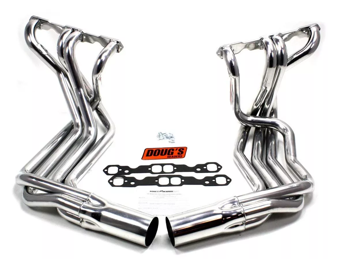 Doug's Headers - SBC Side Mount Headers - Silver - 63-82 Vette