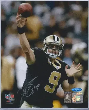 Drew Brees Autographed 8X10 Photograph