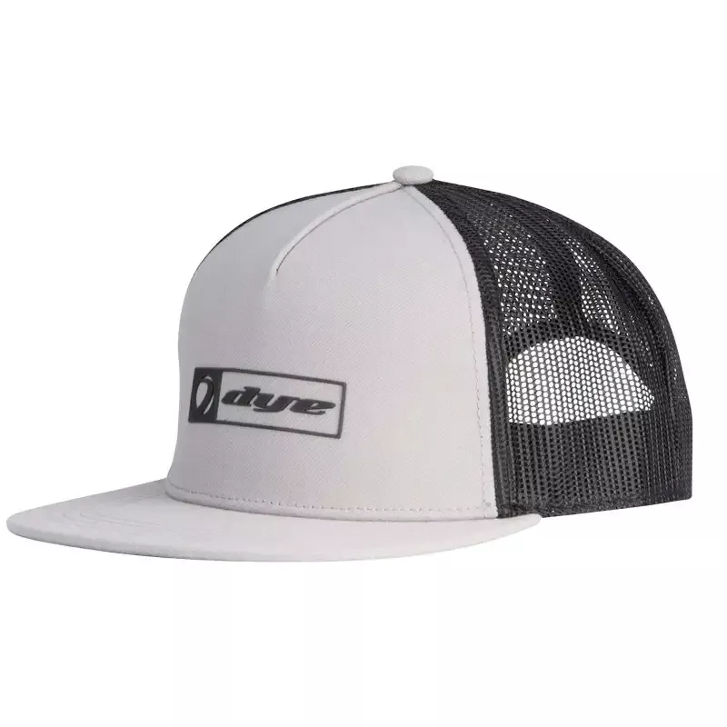 Dye Hat – Snap Back Trucker – Squared – Grey / Black