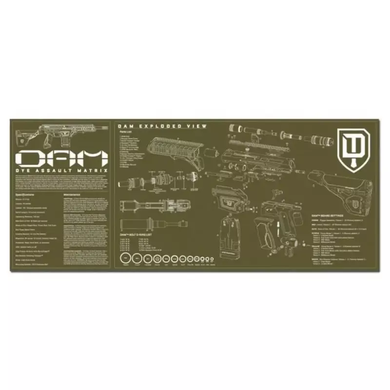 Dye Paintball Tech Mat – DAM