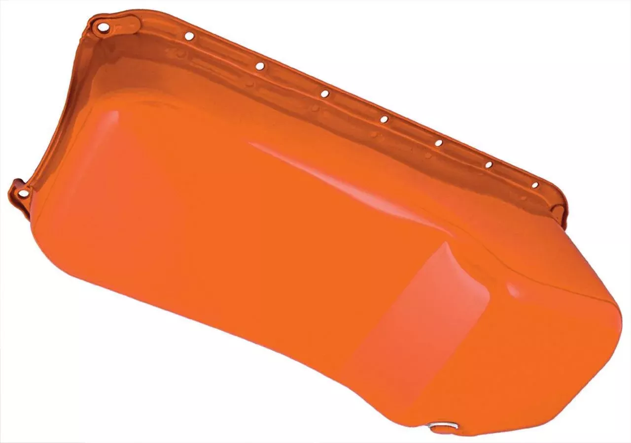 Early SBC Orange Oil Pan