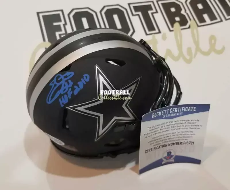 Emmitt Smith Autographed Eclipse Dallas Cowboys Mini Helmet