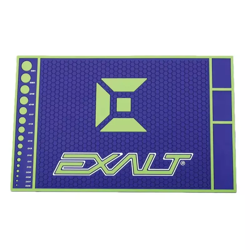 Exalt Paintball HD Rubber Tech Mat – Purple / Lime