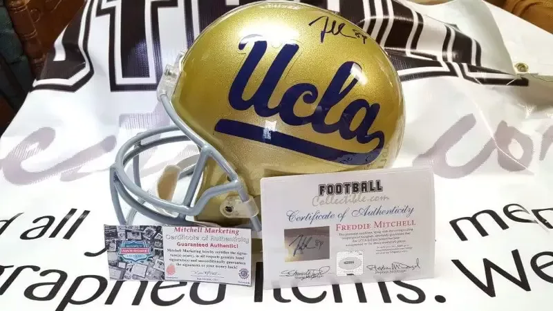 Freddie Mitchell Autographed Full Size Helmet