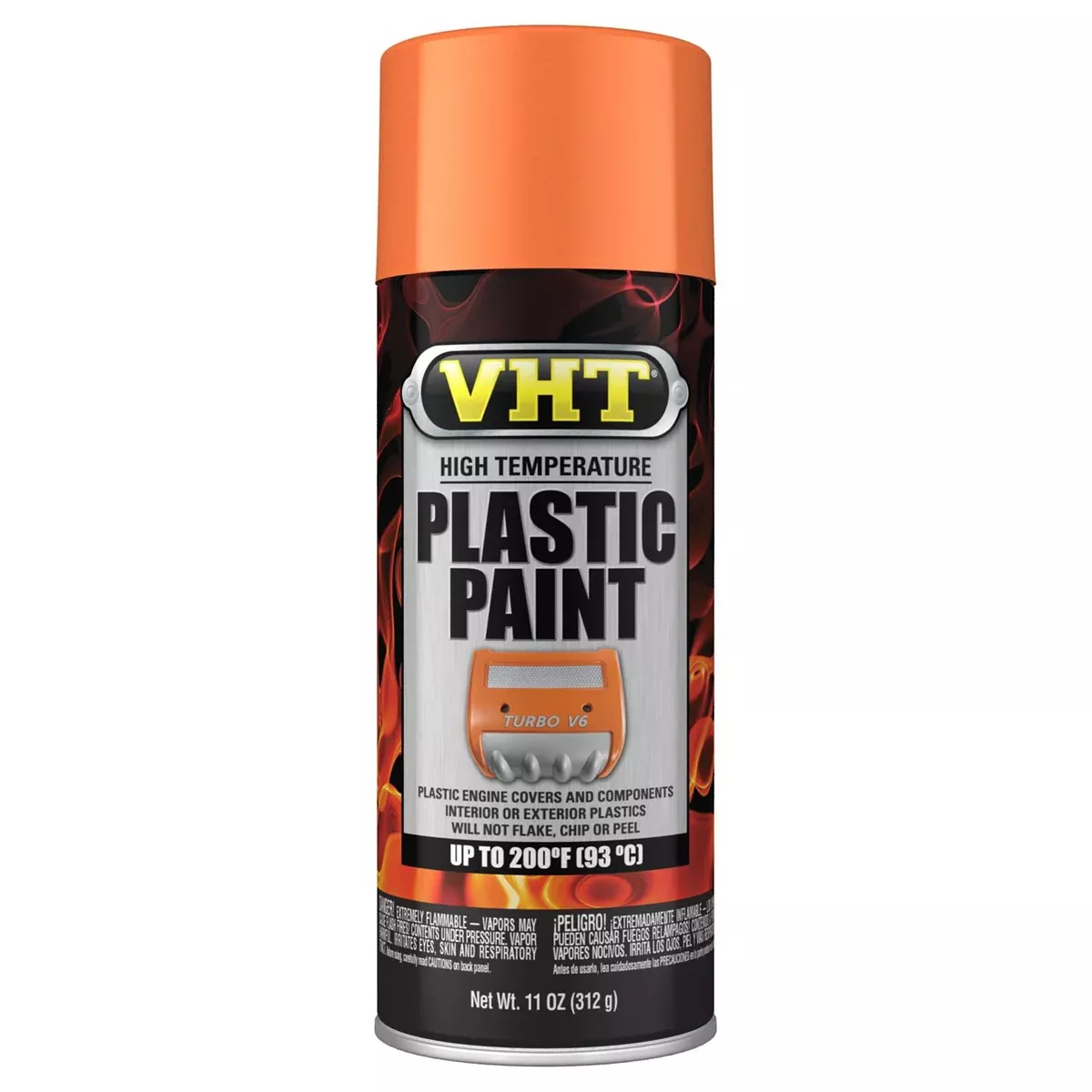 High Temperture Plastic Paint Gloss Orange 11oz.